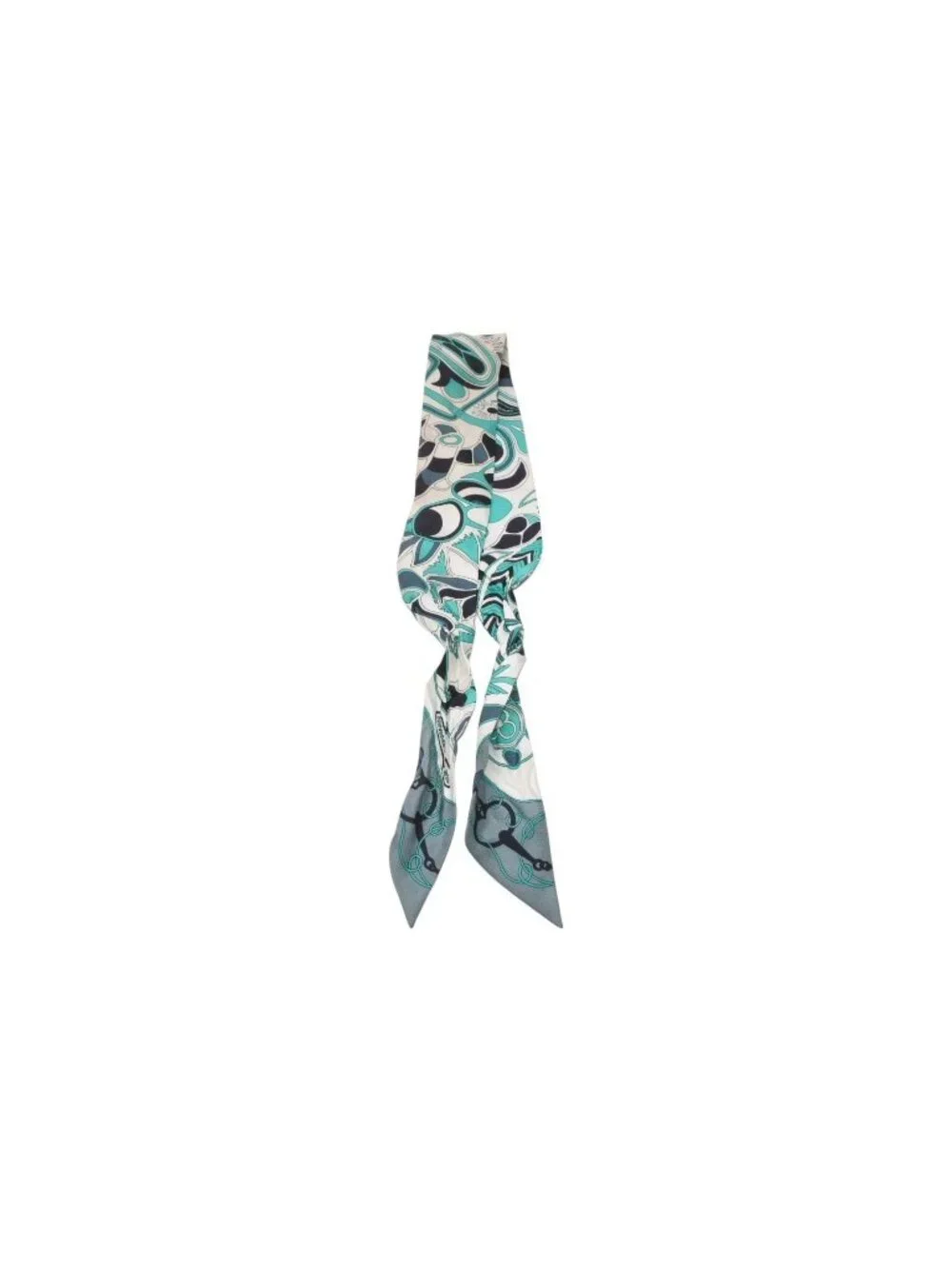 Hermes Twilly Folklore Green Multicolor Scarf